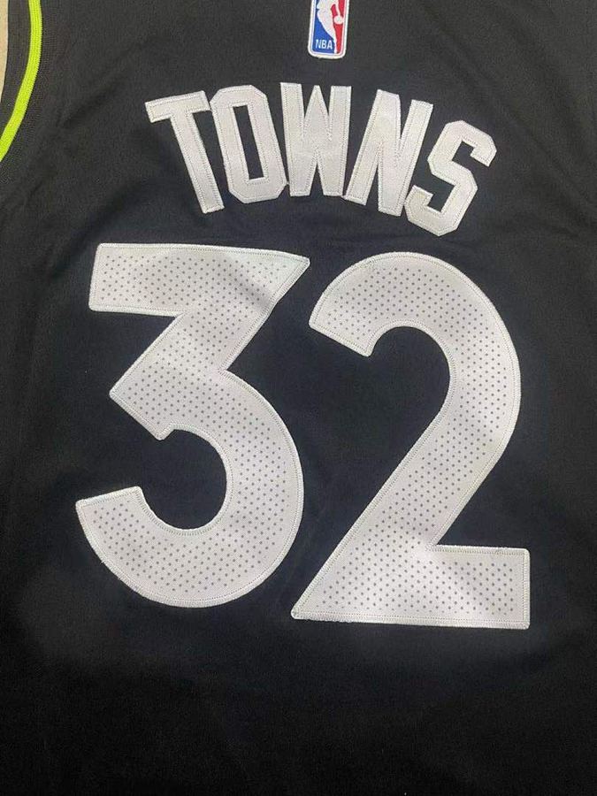Timberwolves #32 Black Nike Jersey