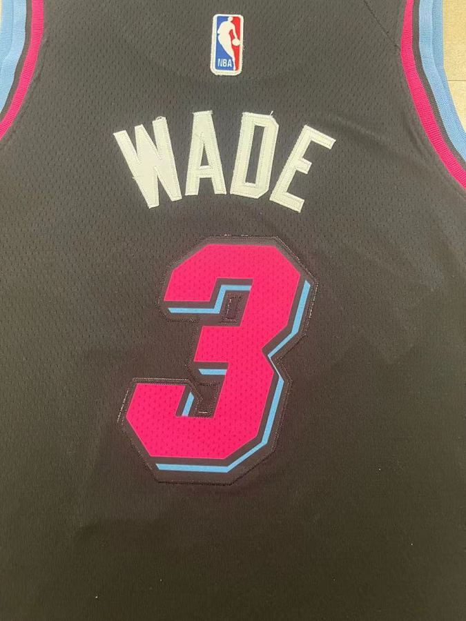 Heat #3 Black Nike Kids Jersey
