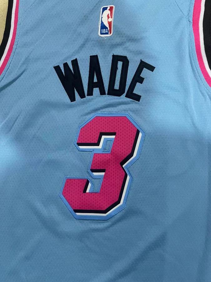 Heat #3 Blue Nike Kids Jersey