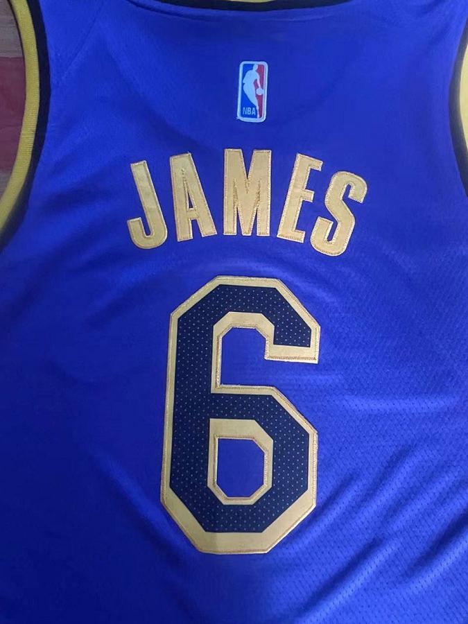 Lakers #6 LeBron James Purple Jersey