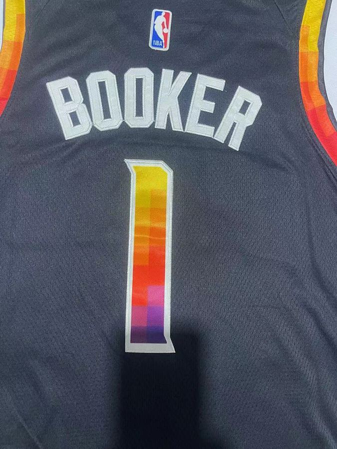 Suns #1 Michael Jordan Black Jersey