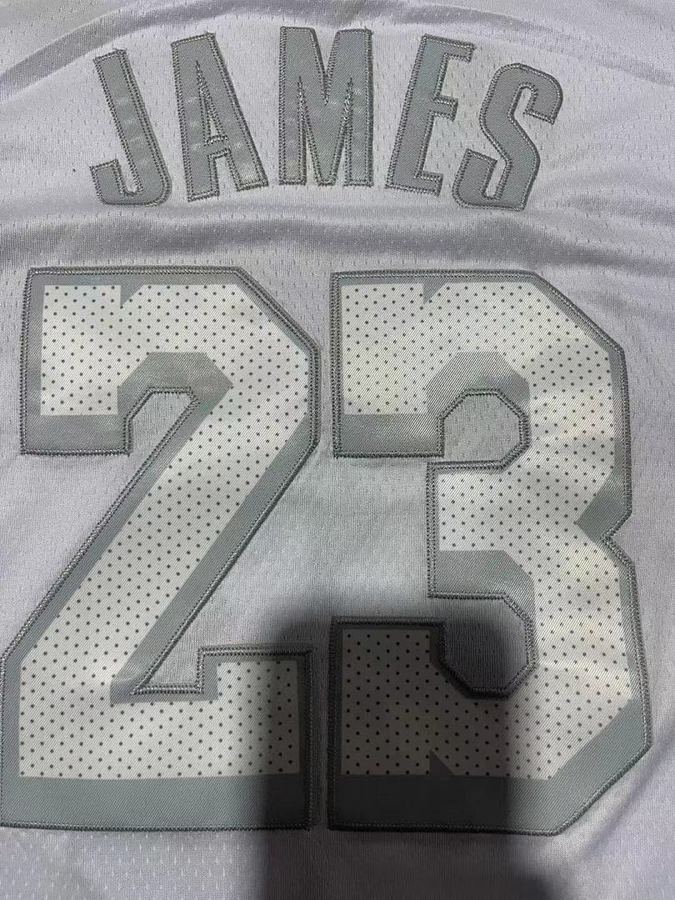 Lakers #23 White Nike Jersey