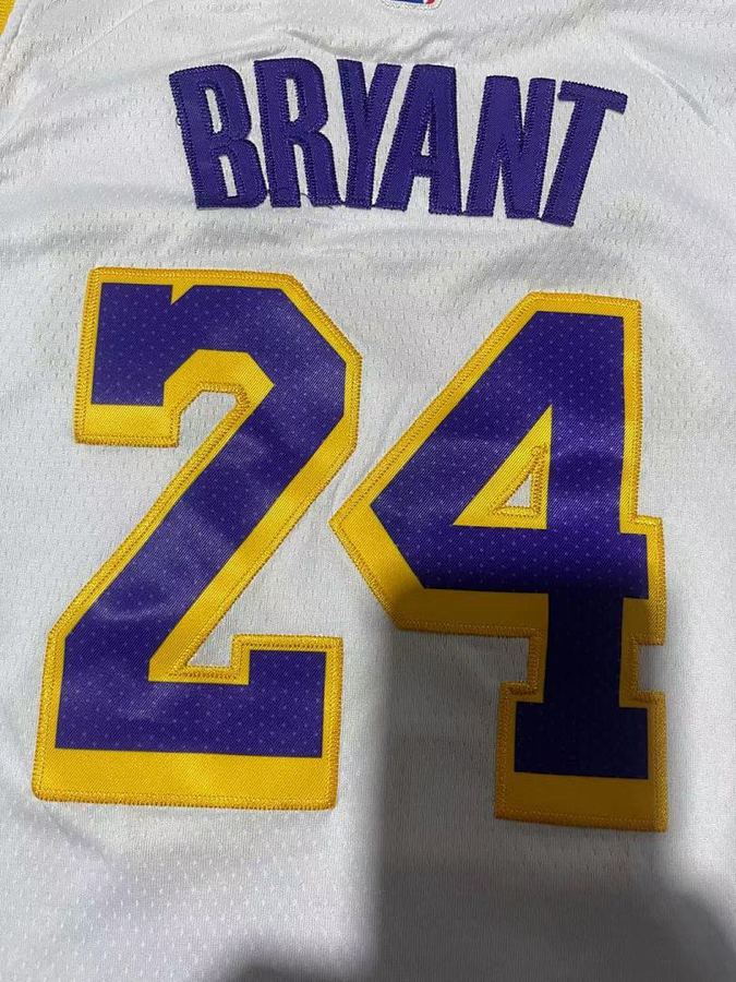 Lakers #24 White Nike Kids Jersey