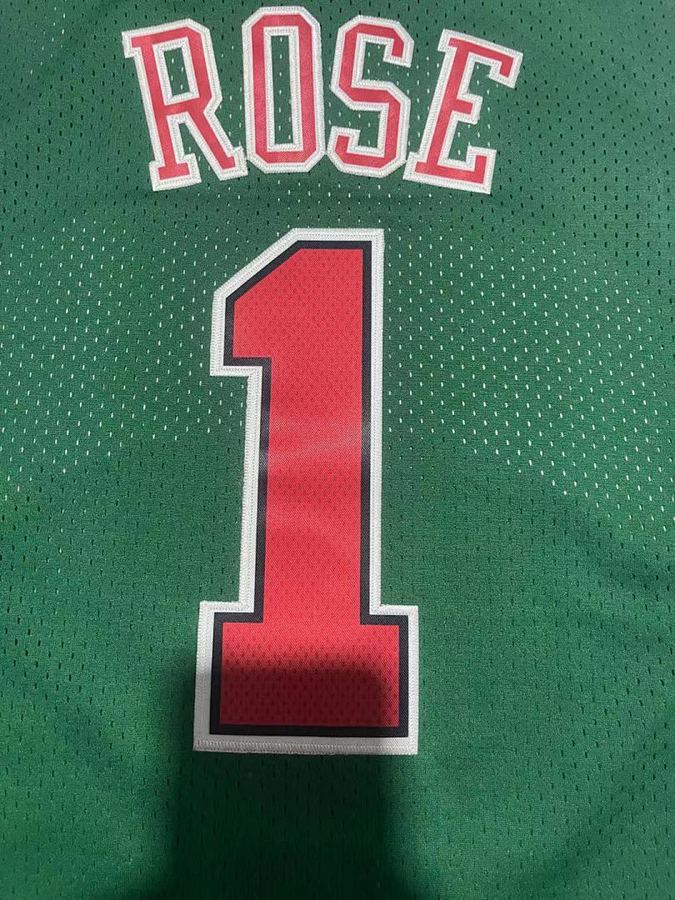 Bulls #1 Green Retro Jersey
