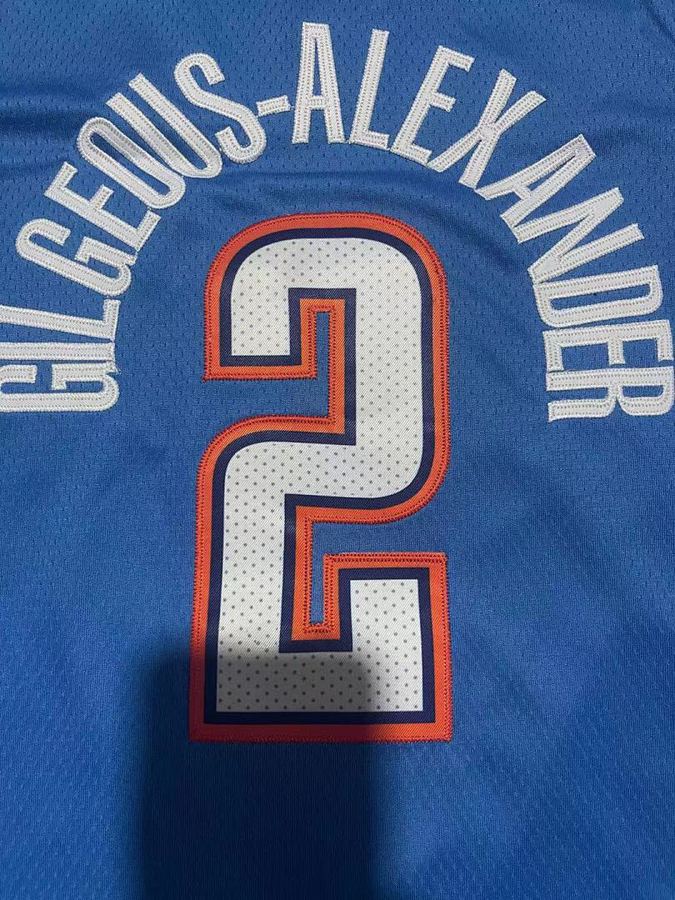 Thunder #2 Blue Nike Jersey