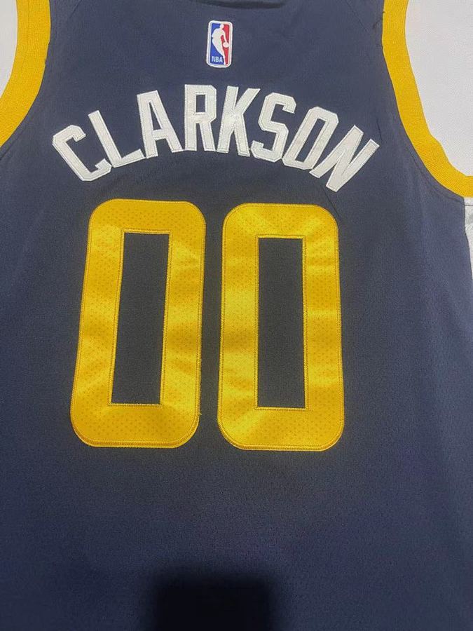 Jazz #0 Navy Blue Nike Jersey