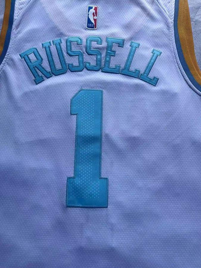 Lakers #1 White Nike Jersey