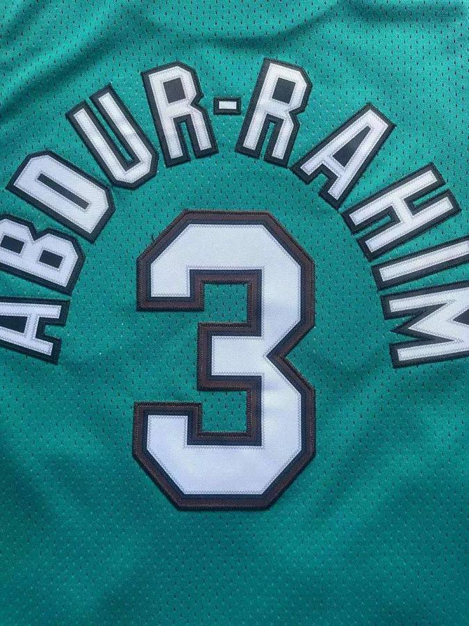 Grizzlies #3 Green Retro Jersey