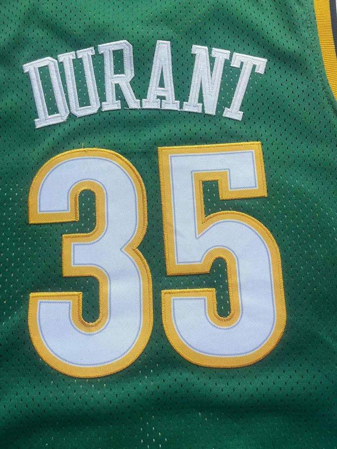 SuperSonics #35 Green Retro Jersey