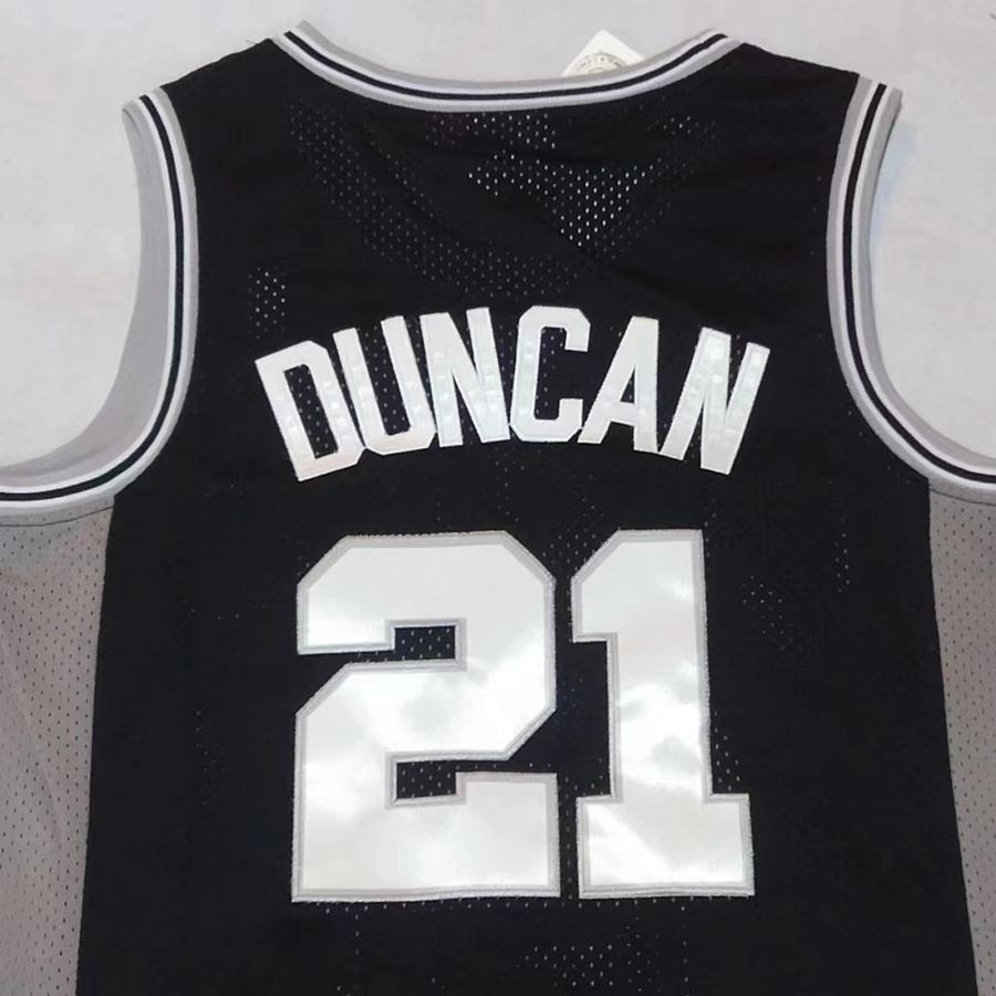 Spurs #21 Black Retro Jersey