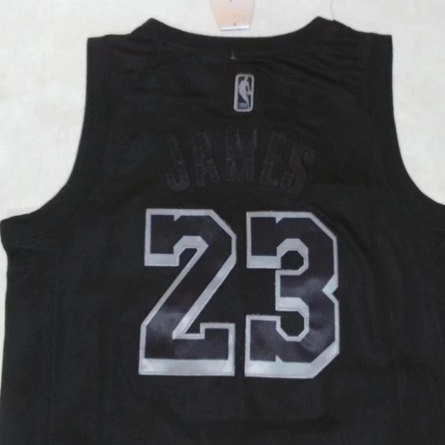 Lakers #23 Michael Jordan Black Jersey