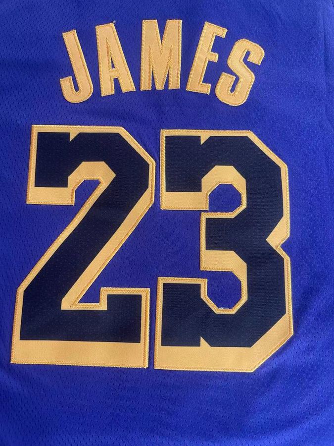Lakers #23 Michael Jordan Purple Jersey
