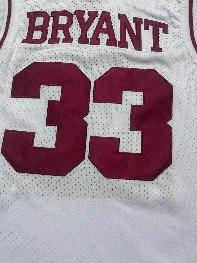 Lakers #33 Kobe Bryant White Retro Jersey