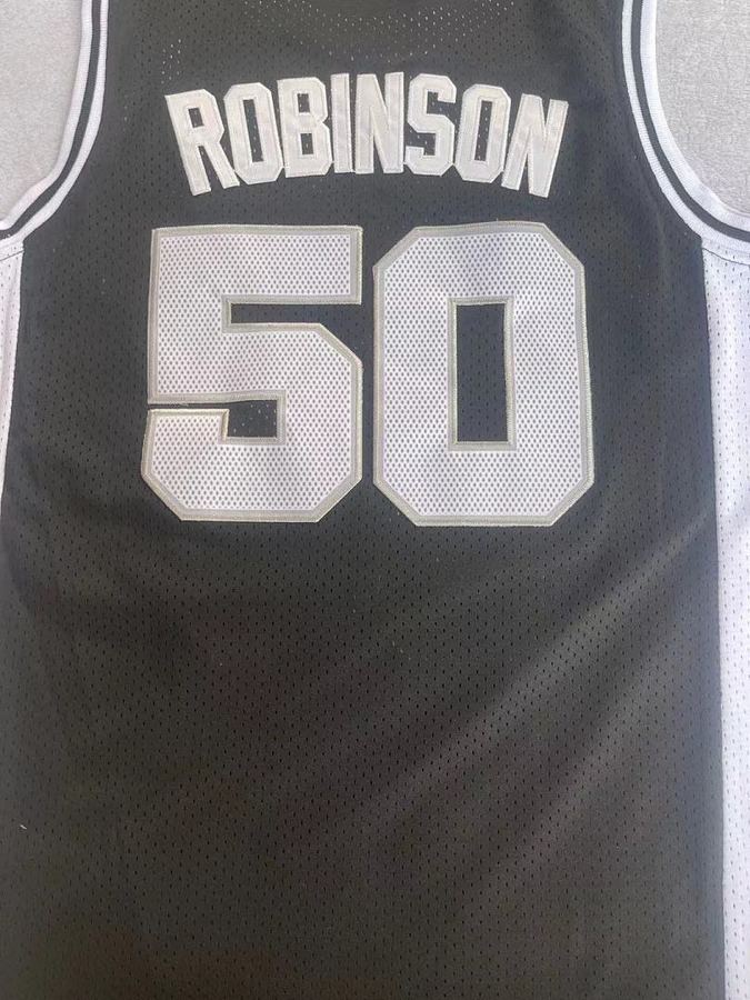 Spurs #50 Black Retro Jersey