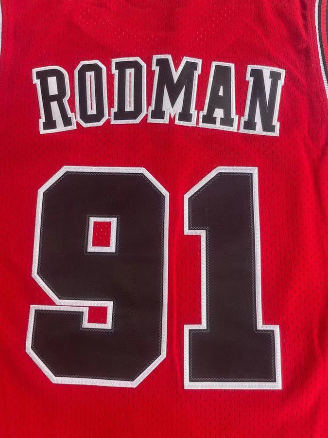 Bulls #91 Black Retro Jersey