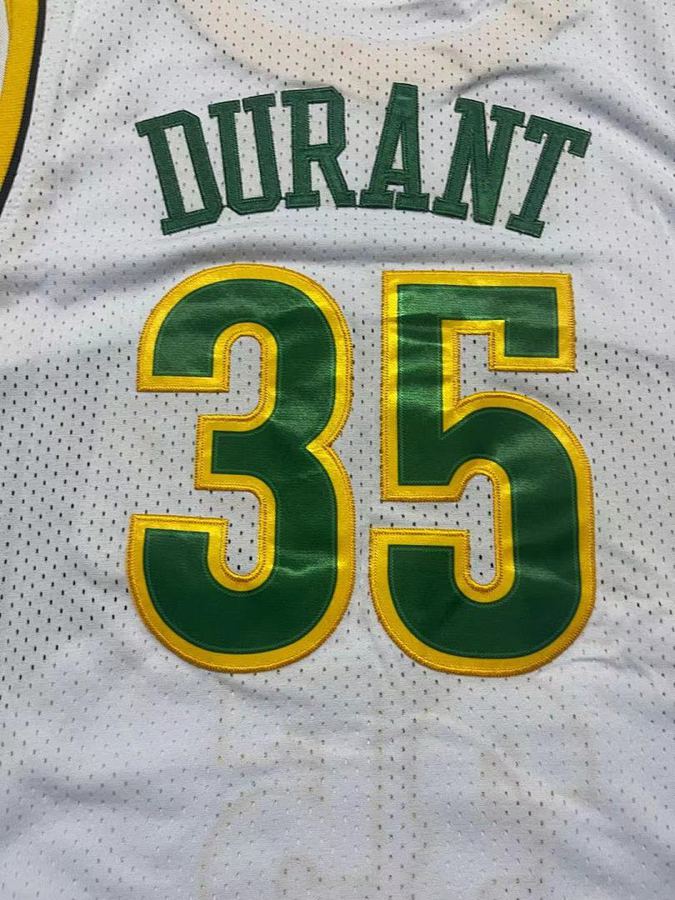 SuperSonics #35 White Retro Jersey