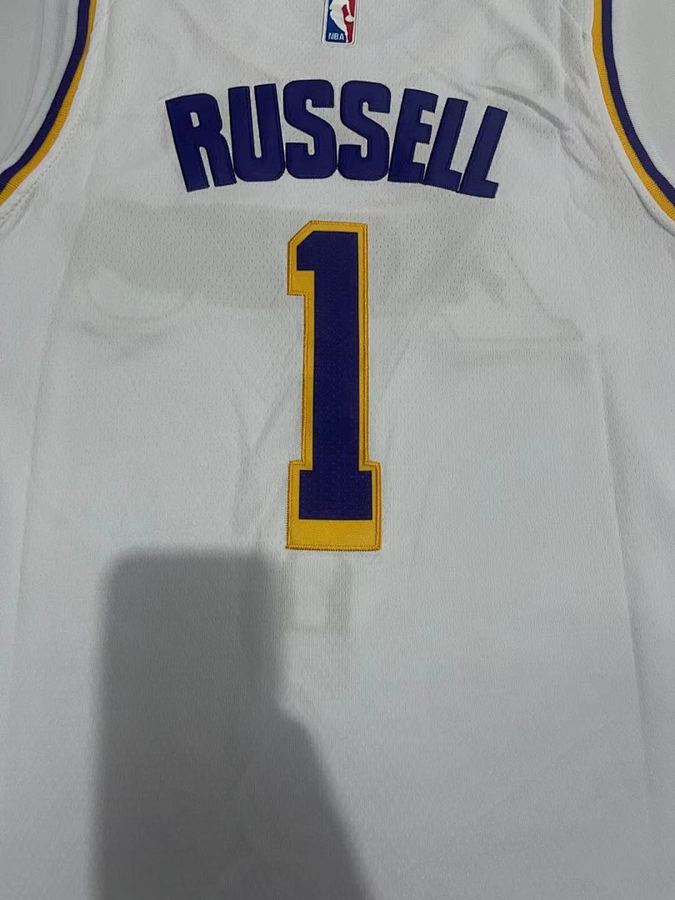Lakers #1 White Nike Jersey