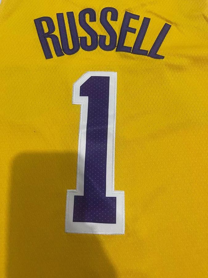 Lakers #1 Yellow Nike Jersey