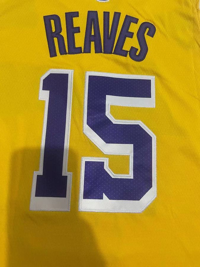Lakers #15 Yellow Jersey