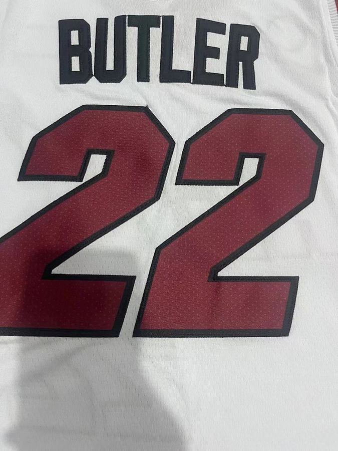 Heat #22 Jimmy Butler White Jersey