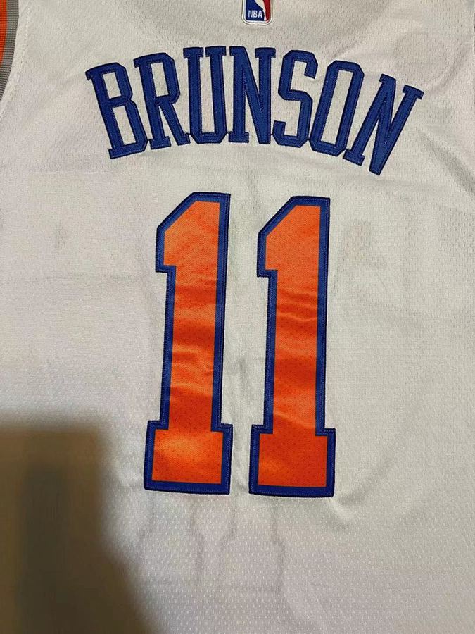 Knicks #11 White City Edition Jersey