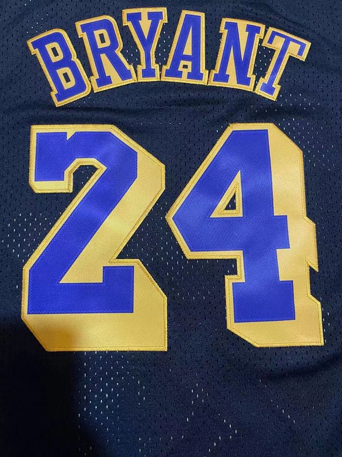 Lakers #24 Black Retro Jersey