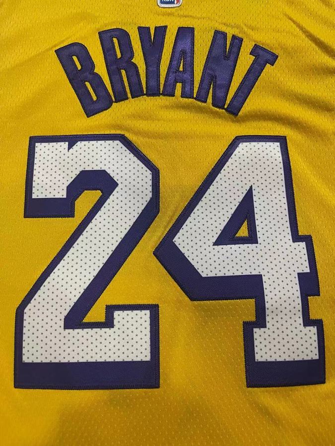Lakers #24 Yellow Nike Jersey