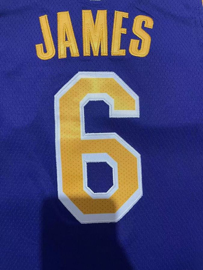 Lakers #6 Purple Nike Kids Jersey