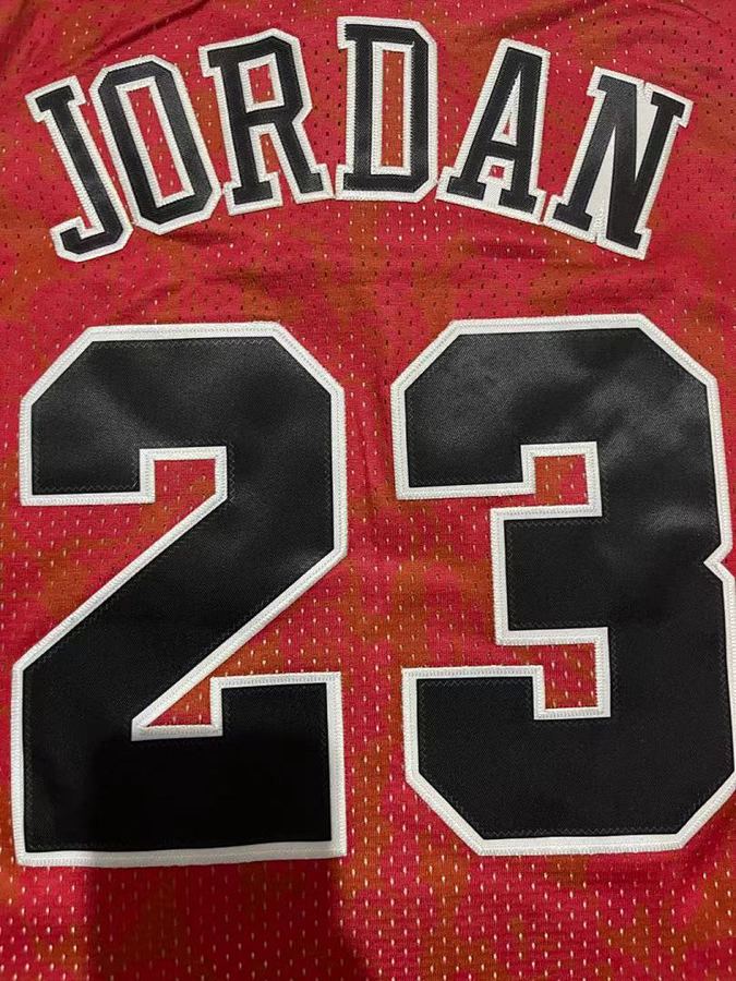Bulls #23 Red Retro Jersey