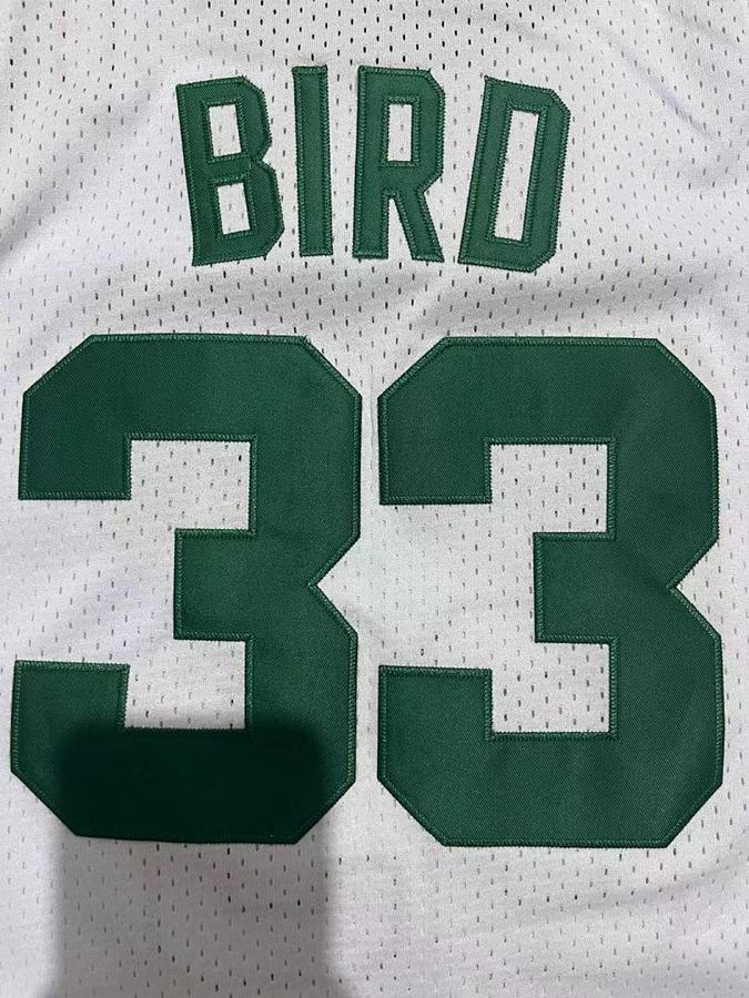 Celtics #33 White Retro Kids Jersey