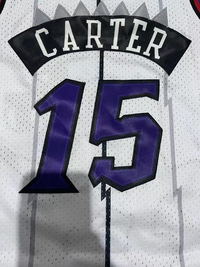 Raptors #15 White Retro Kids Jersey