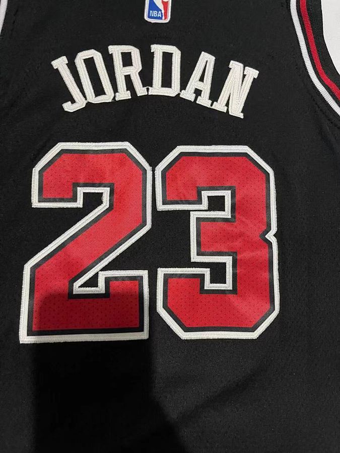 Bulls #23 Black Nike Kids Jersey