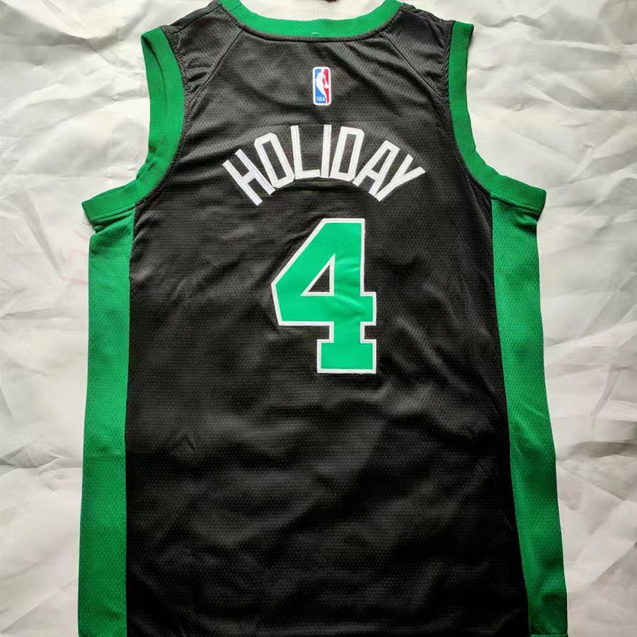 Celtics #4 Black Nike Jersey