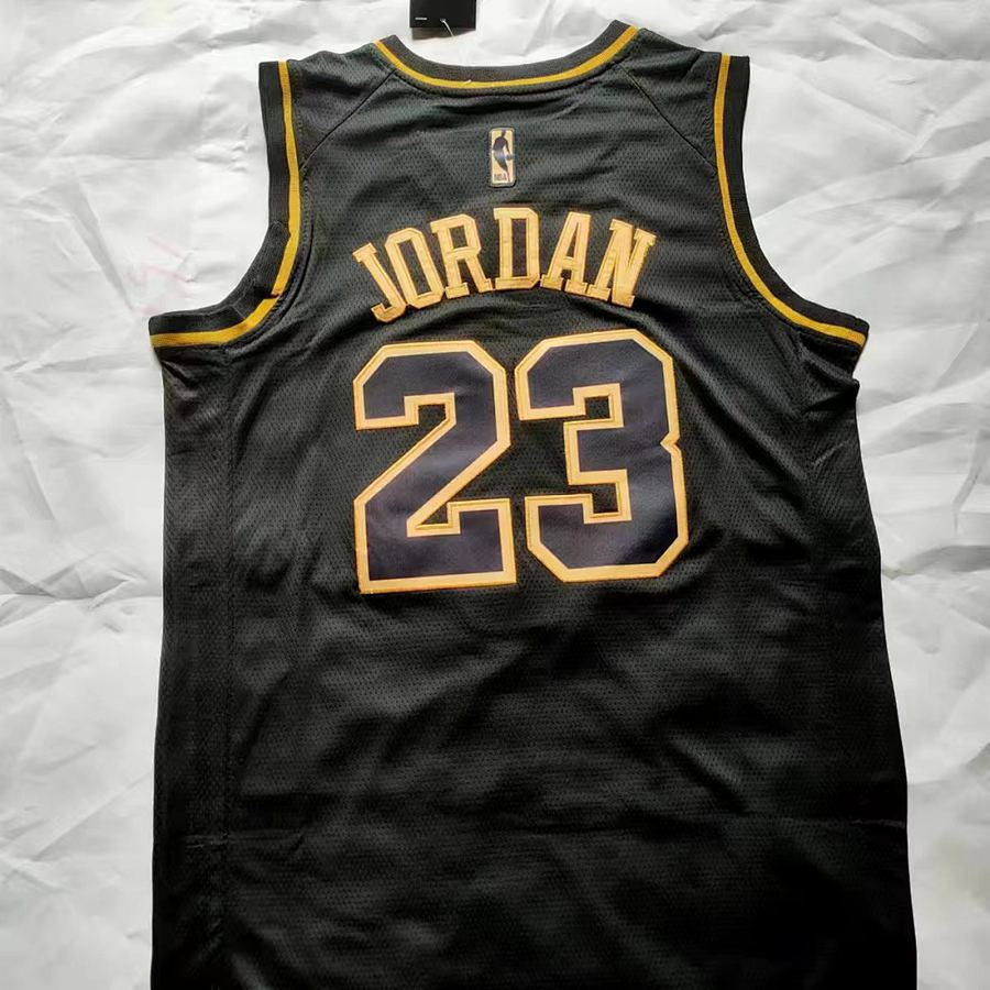 Bulls #23 Black Nike Jersey