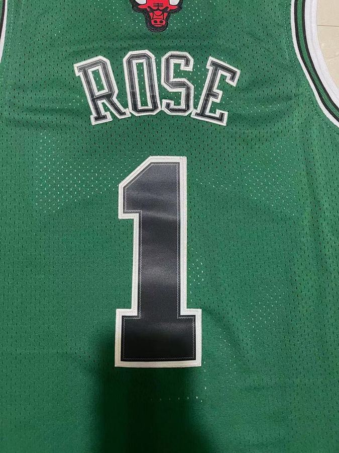Bulls #1 Green Retro Jersey