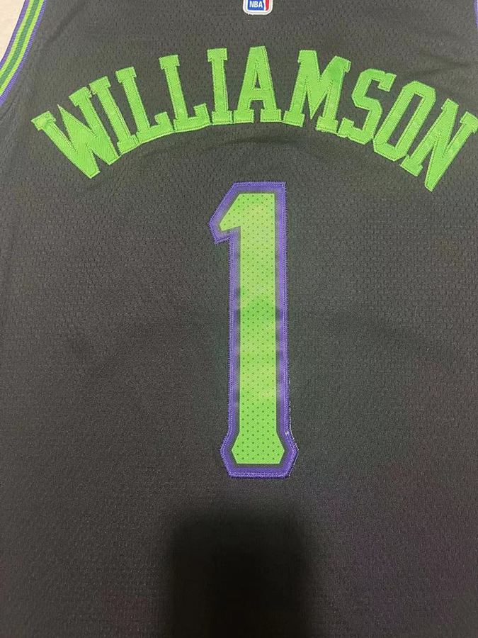 Pelicans #1 Black Nike Jersey