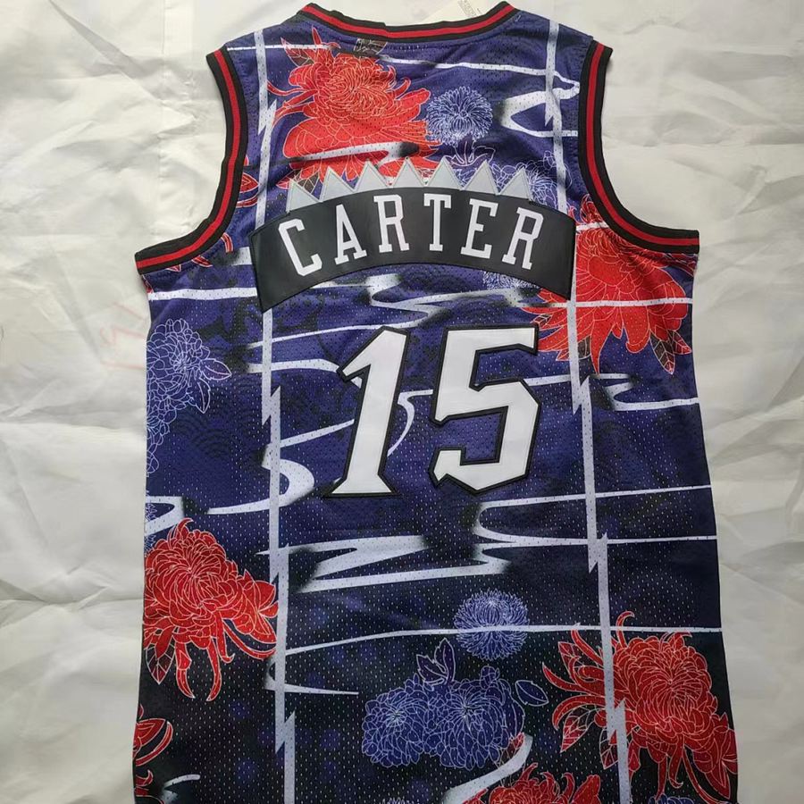 Raptors #15 Purple Retro Jersey