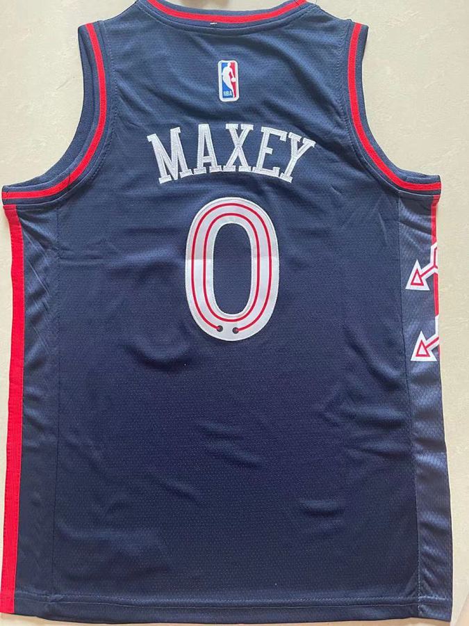76ers #0 Navy Blue City Edition Kids Jersey