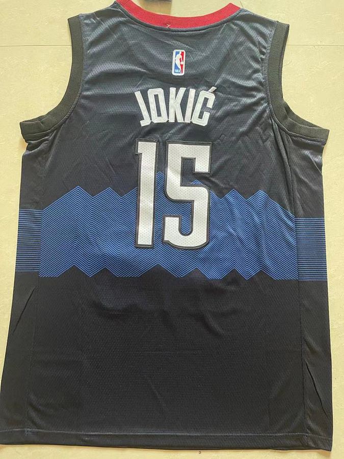 Nuggets #15 Navy Blue City Edition Jersey