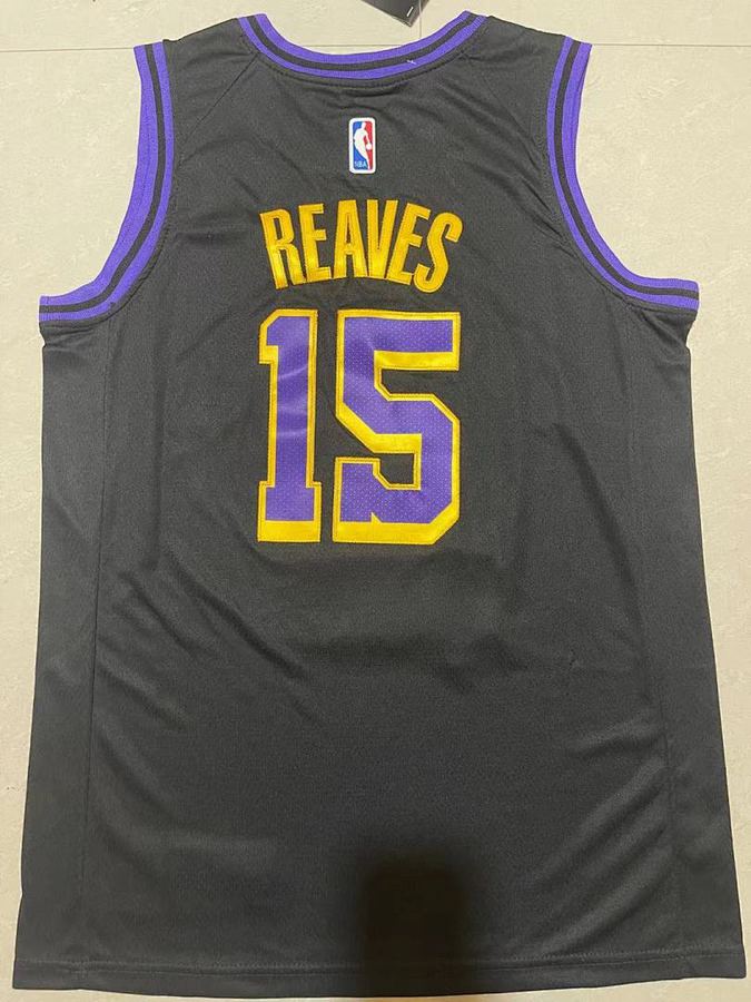 Lakers #15 Black City Edition Jersey
