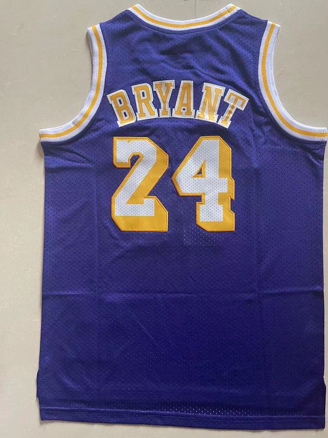 Lakers #24 Purple Retro Kids Jersey