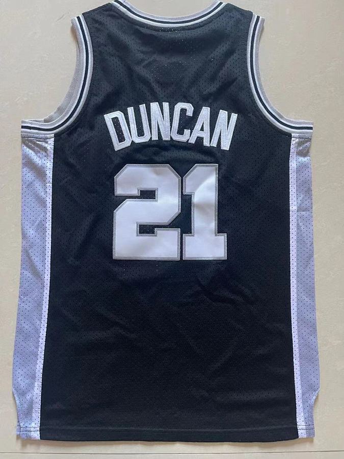 Spurs #21 Black Retro Kids Jersey
