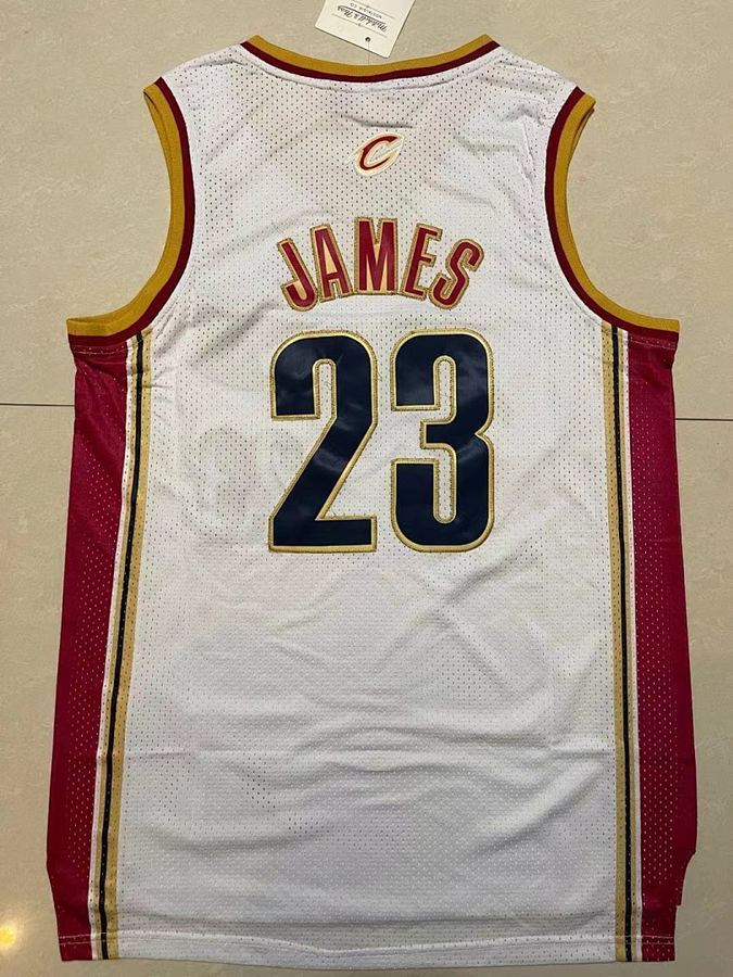 Cavaliers #23 White Retro Jersey