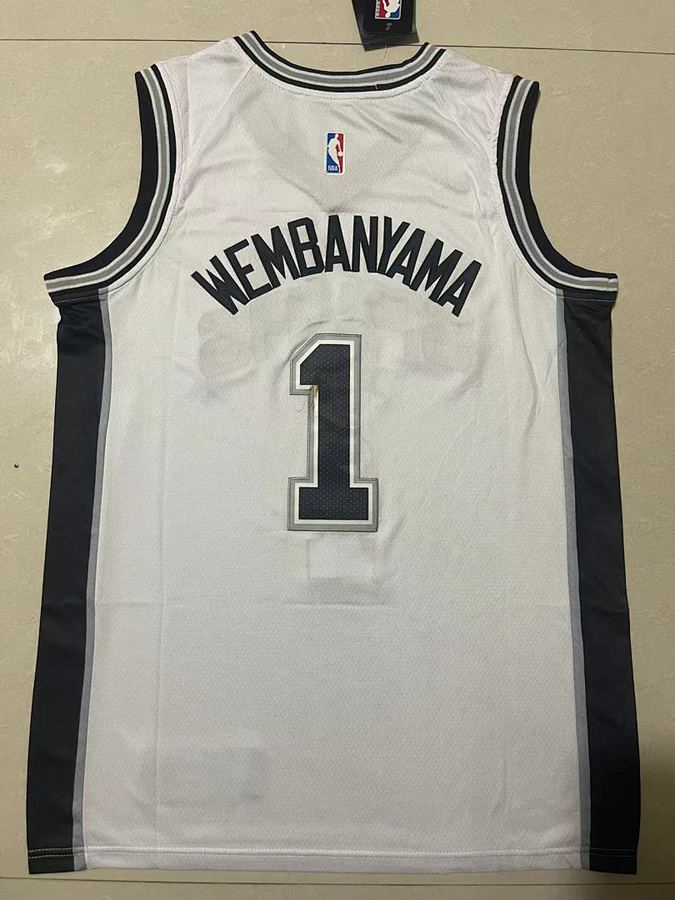 Spurs #1 White Jersey