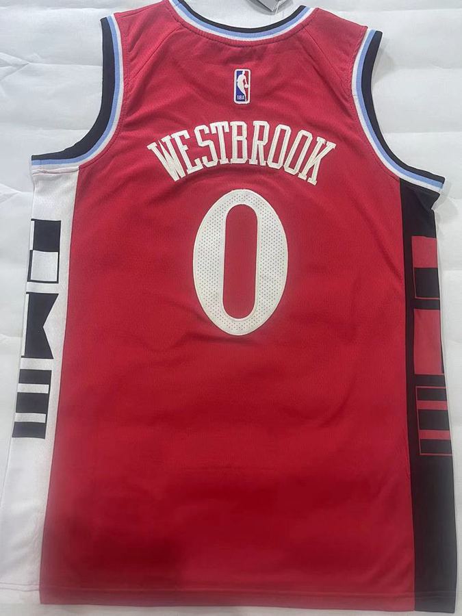 Clippers #0 Russell Westbrook Red Jersey