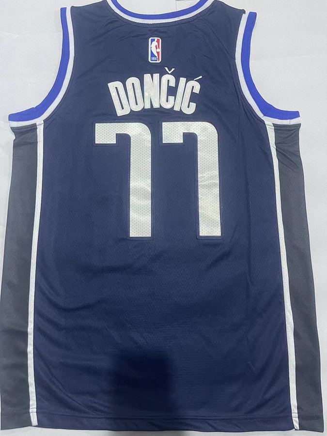 Mavericks #77 Navy Blue City Edition Jersey