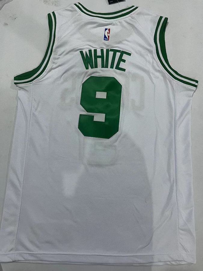 Celtics #9 White Nike Jersey