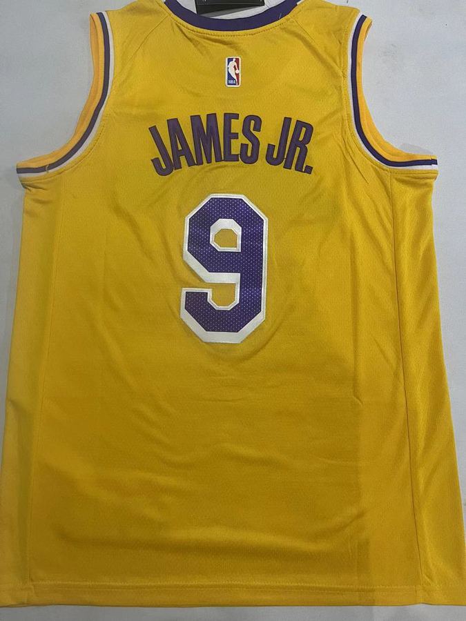 Lakers #9 Yellow Nike Jersey