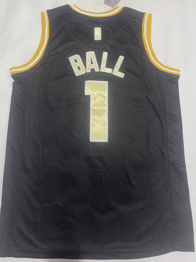 Hornets #1 Michael Jordan Black Jersey