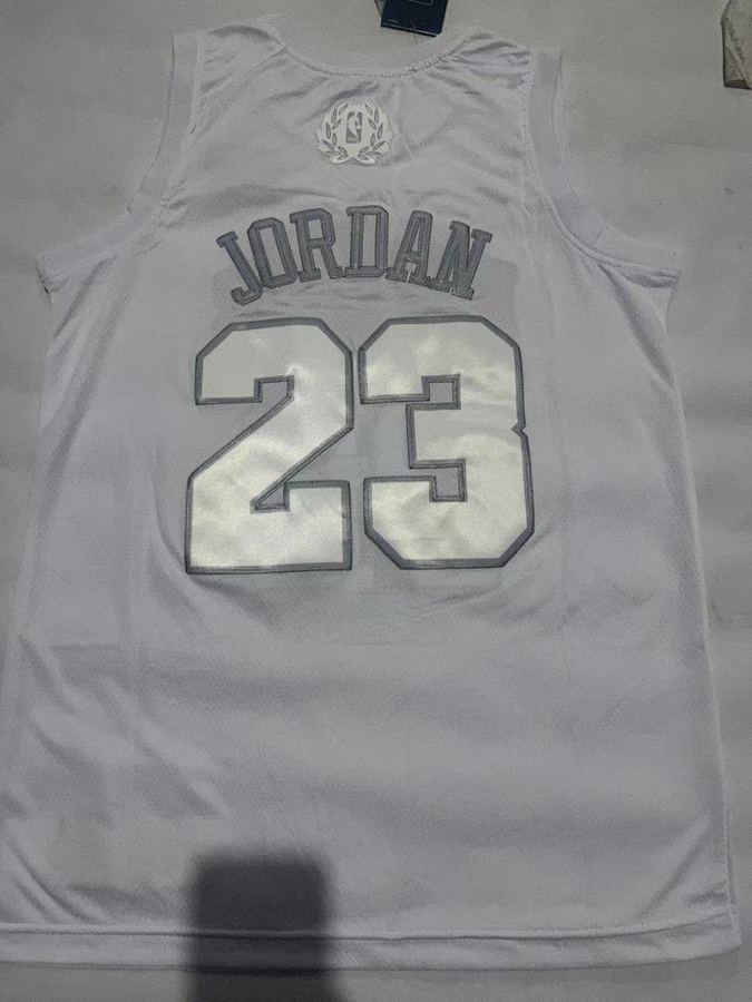 Bulls #23 White Nike Jersey